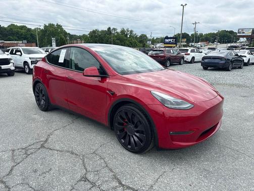 Red Multi-Coat 2023 Tesla Model Y Performance Dual Motor All-Wheel Drive