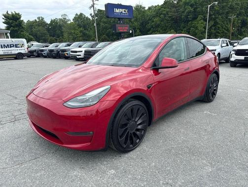 Red Multi-Coat 2023 Tesla Model Y Performance Dual Motor All-Wheel Drive
