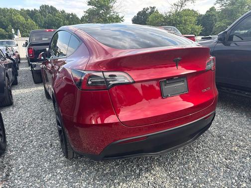 Red 2024 Tesla Model Y Long Range