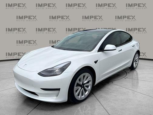 Pearl White Multi-Coat 2021 Tesla Model 3 Long Range