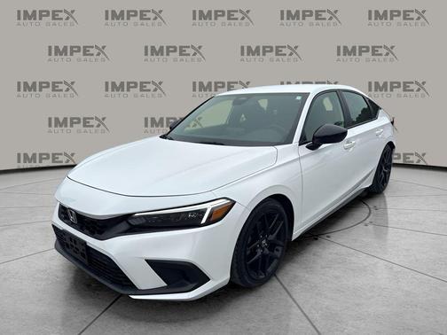 Platinum White Pearl 2024 Honda Civic Sport
