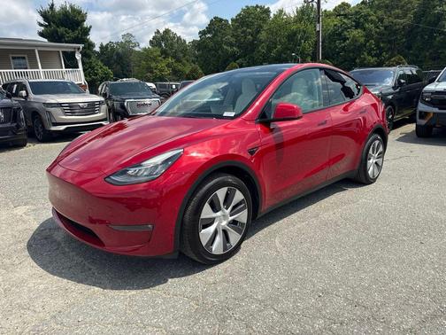 Red Multi-Coat 2022 Tesla Model Y Long Range Dual Motor All-Wheel Drive