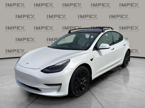Pearl White Multi-Coat 2021 Tesla Model 3 Standard Range Plus