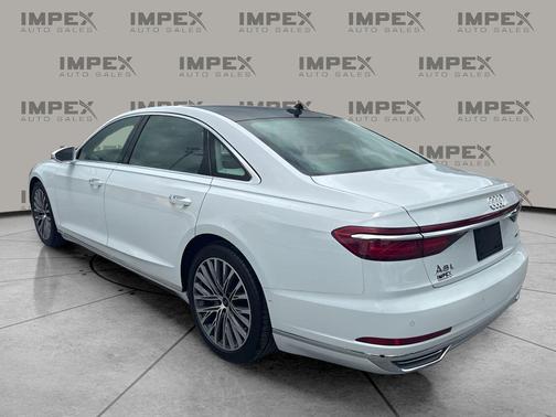 Glacier White Metallic 2021 Audi A8 L 55