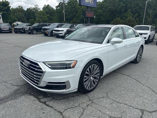Glacier White Metallic 2021 Audi A8 L 55