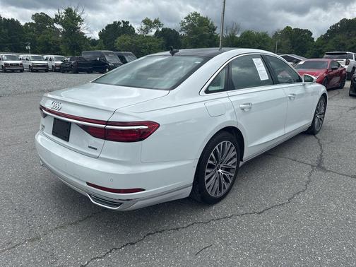 Glacier White Metallic 2021 Audi A8 L 55
