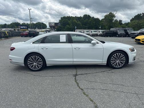 Glacier White Metallic 2021 Audi A8 L 55