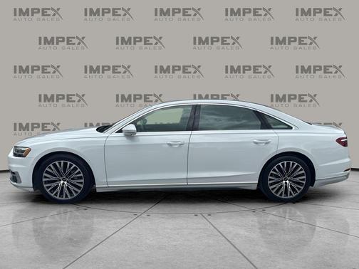 Glacier White Metallic 2021 Audi A8 L 55