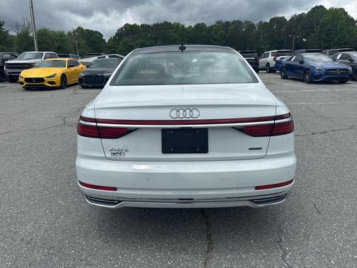 Glacier White Metallic 2021 Audi A8 L 55