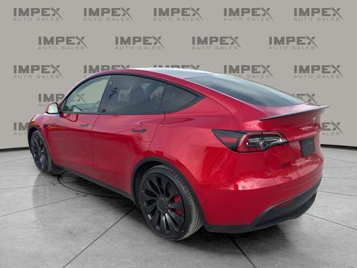 Red Multi-Coat 2022 Tesla Model Y Performance Dual Motor All-Wheel Drive