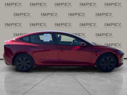 Ultra Red 2025 Tesla Model 3 Long Range