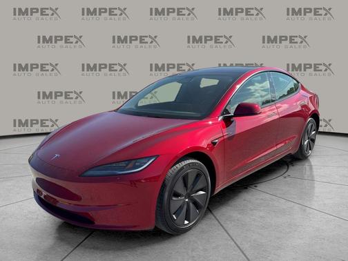 Ultra Red 2025 Tesla Model 3 Long Range