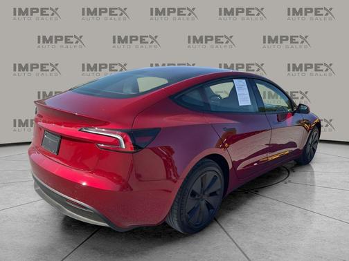 Ultra Red 2025 Tesla Model 3 Long Range