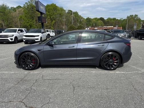 Gray 2023 Tesla Model 3 Performance