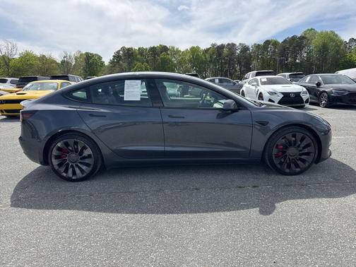 Gray 2023 Tesla Model 3 Performance