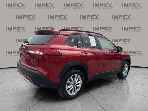 Barcelona Red Metallic 2023 Toyota Corolla Cross LE