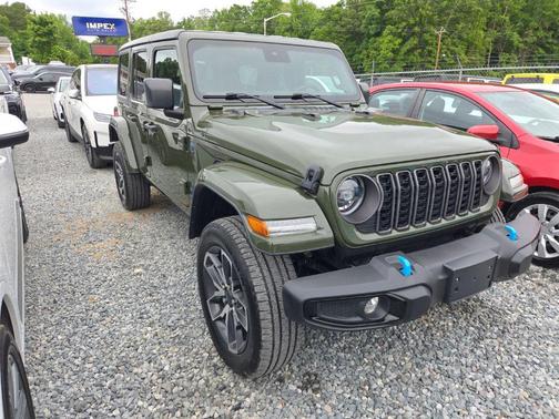 Sarge Green Clearcoat 2024 Jeep Wrangler 4xe Sport S