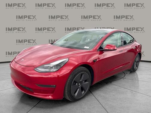 Red Multi-Coat 2022 Tesla Model 3 Long Range