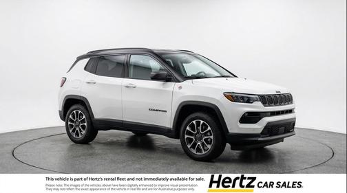 Bright White Clearcoat 2025 Jeep Compass Trailhawk