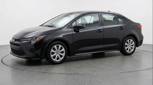 Midnight Black Metallic 2025 Toyota Corolla LE
