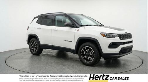 Bright White Clearcoat 2025 Jeep Compass Trailhawk