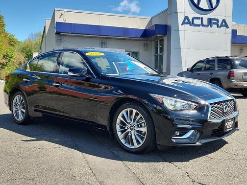 Black Obsidian 2021 INFINITI Q50 3.0t LUXE