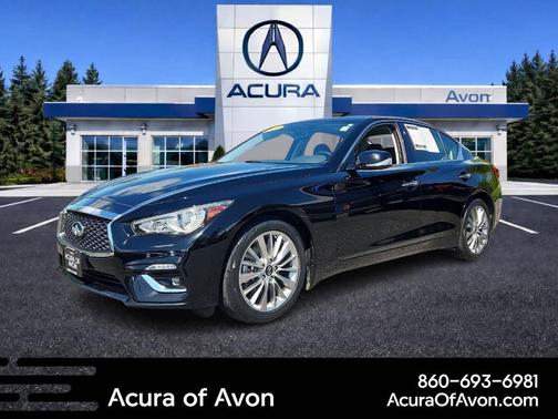 Black Obsidian 2021 INFINITI Q50 3.0t LUXE