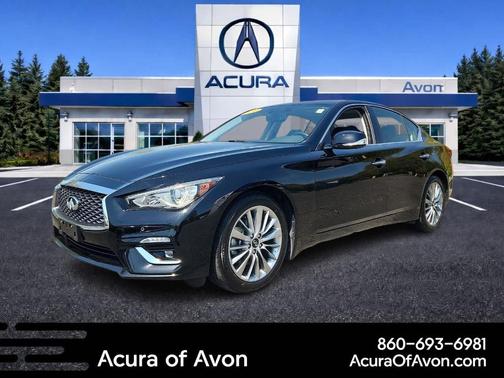 Black Obsidian 2021 INFINITI Q50 3.0t LUXE