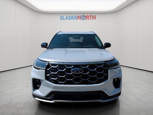 White 2025 Ford Explorer Platinum