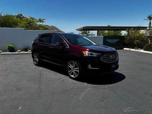 Burgundy Velvet Metallic Tinted Clearcoat 2020 Ford Edge Titanium