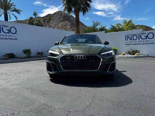 District Green Metallic/Black Roof 2023 Audi A5 45 S line Premium Plus