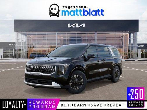 Aurora Black Pearl 2026 Kia Carnival Hybrid LXS Passenger Van