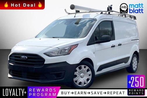 Frozen White 2020 Ford Transit Connect XL Cargo Van