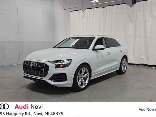White 2023 Audi Q8 55 Prestige
