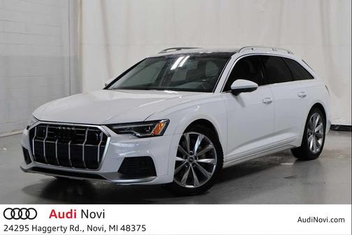 Glacier White Metallic 2024 Audi A6 55 Premium Plus