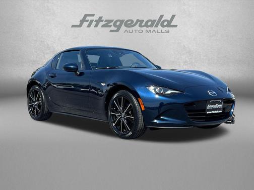 Deep Crystal Blue Mica 2025 Mazda MX-5 Miata RF Grand Touring