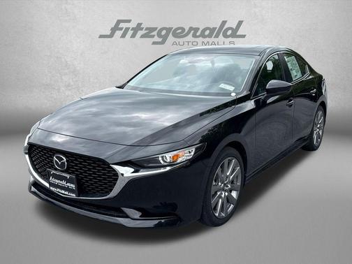 Jet Black Mica 2026 Mazda Mazda3 FWD w/Preferred Package