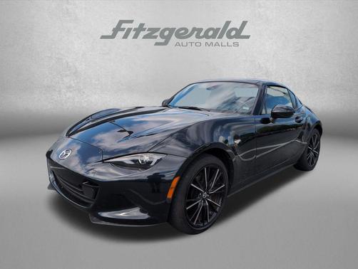 Jet Black Mica 2025 Mazda MX-5 Miata RF Grand Touring