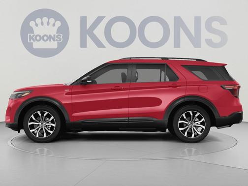 Rapid Red Metallic Tinted Clearcoat 2026 Ford Explorer ST-Line