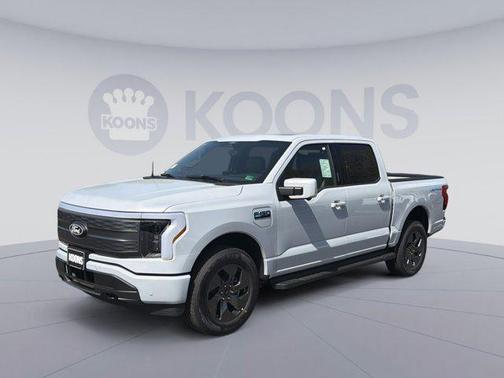 SPACE WHITE METALLIC 2025 Ford F-150 Lightning LARIAT