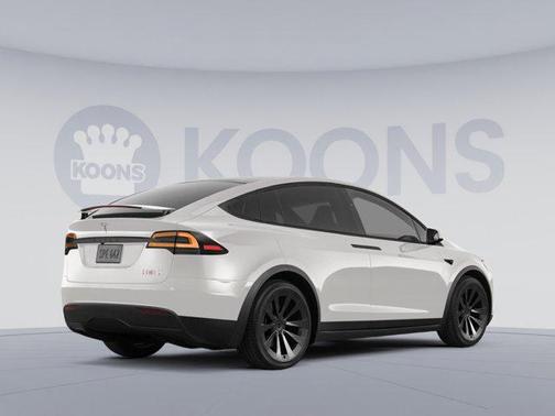 Pearl White Multi-Coat 2023 Tesla Model X Plaid Tri Motor All-Wheel Drive