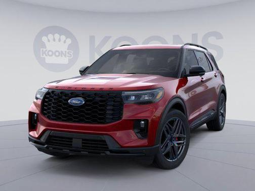 Rapid Red Metallic Tinted Clearcoat 2026 Ford Explorer ST-Line