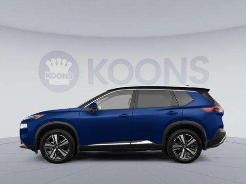 Caspian Blue Metallic/Super Black 2021 Nissan Rogue SL