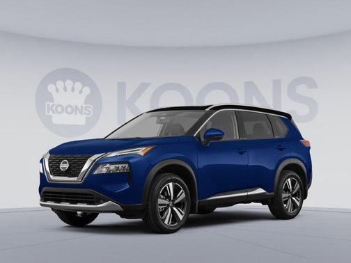 Caspian Blue Metallic/Super Black 2021 Nissan Rogue SL