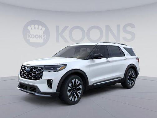 Star White Metallic Tri-Coat 2026 Ford Explorer Platinum