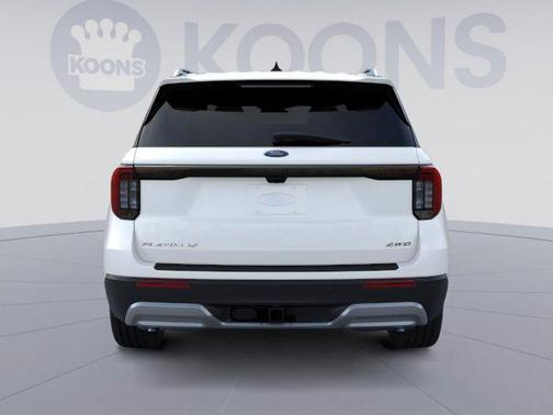 Star White Metallic Tri-Coat 2026 Ford Explorer Platinum
