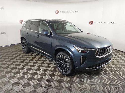 Denim Blue Metallic 2026 Volvo XC90 Plug-In Hybrid Ultra, T8 AWD, Electric/Gasoline, Bright, 7 Seats