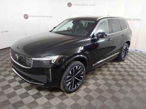 Onyx Black Metallic 2026 Volvo XC90 Plus, B6 AWD Gas (mild hybrid), Gasoline, Bright, 7 Seats