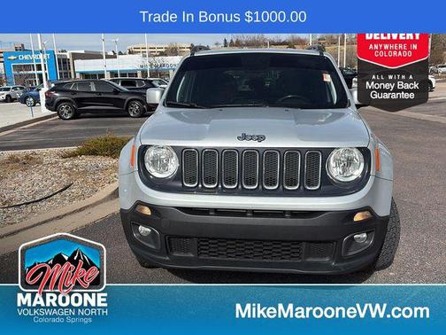 Glacier Metallic 2018 Jeep Renegade Latitude