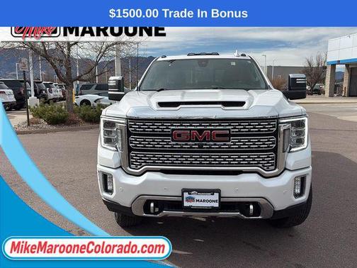 White Frost Tricoat 2023 GMC Sierra 3500 Denali